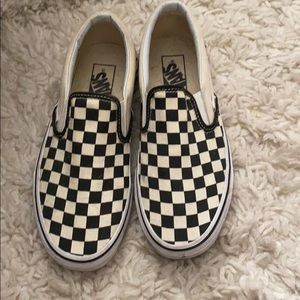 Vans checkered slip on